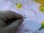 Auspicious Tortoise / Kachua Feng Shui Ring with Clear Micro-Crystals