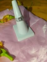 Classic Emerald-cut Center Stone Ring with Side Accents , Clear Quartz / Crystal - Image 2