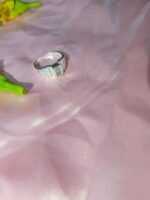 Classic Emerald-cut Center Stone Ring with Side Accents , Clear Quartz / Crystal