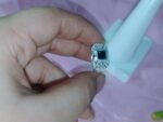 Square Princess-cut Onyx Bold Statement Ring with Black Onyx