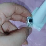 Square Princess-cut Onyx Bold Statement Ring with Black Onyx